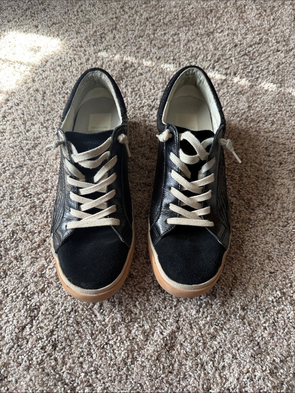 Dolce vita Black Low-Top Sneakers